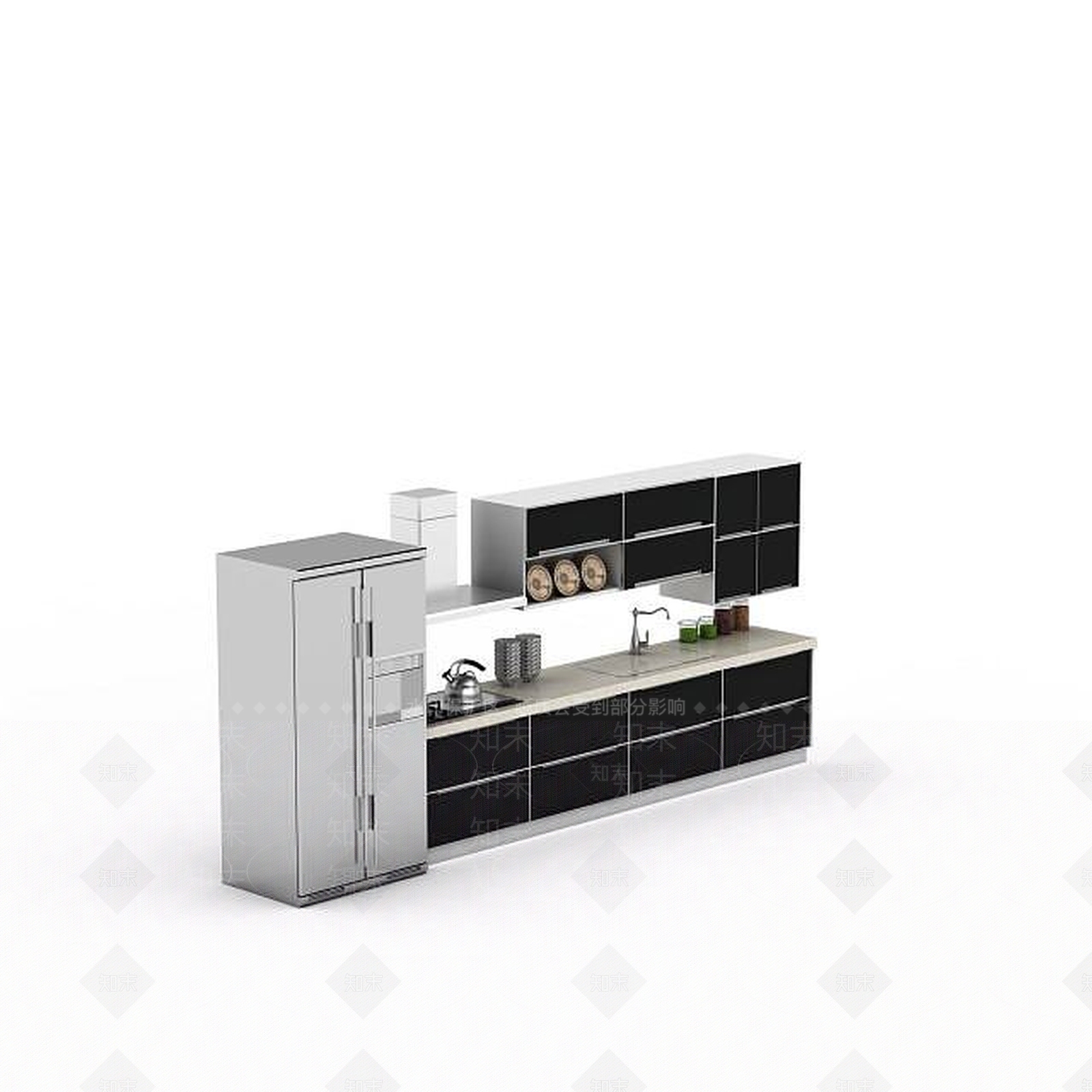 现代厨具3D模型下载【ID:1192965415】