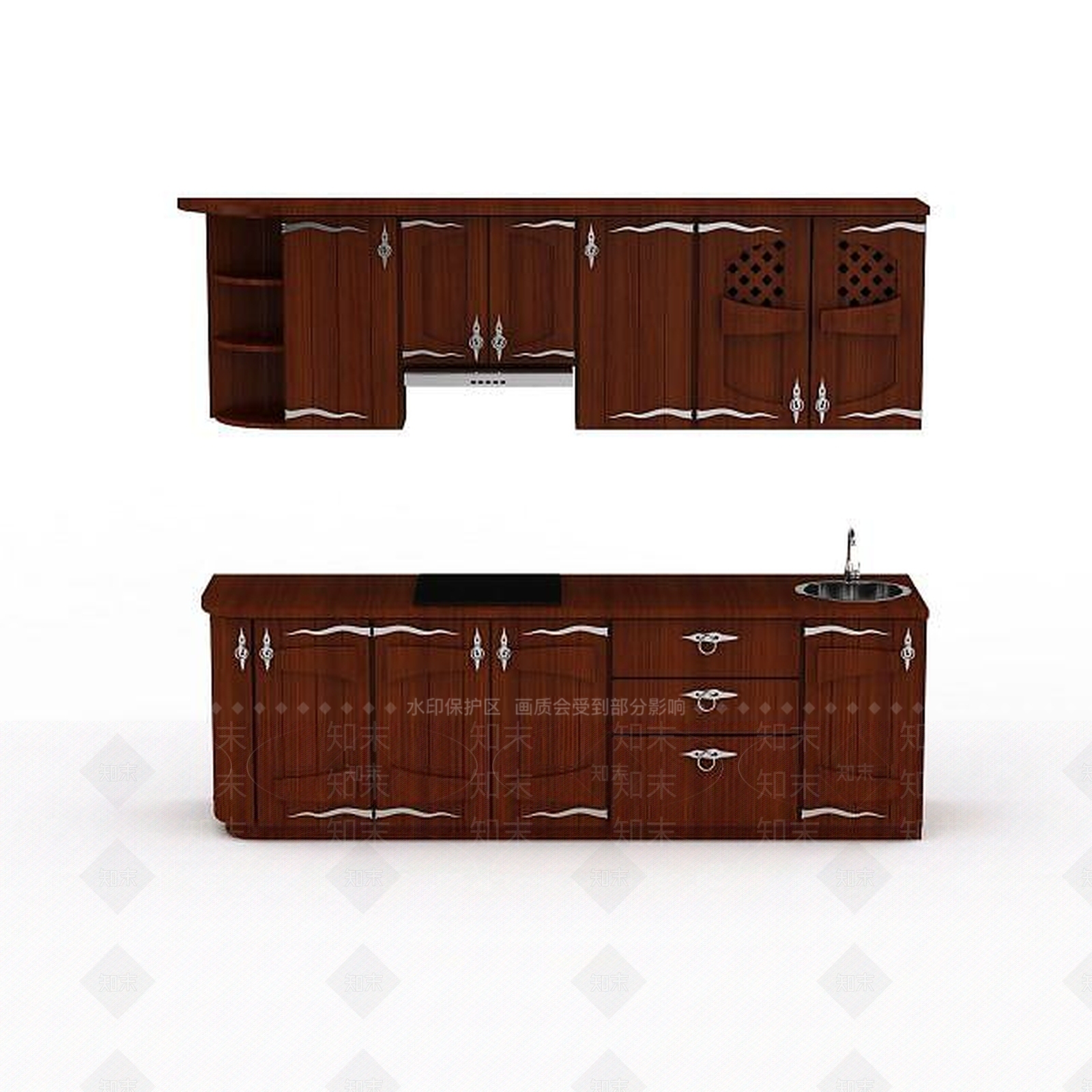 现代厨具3D模型下载【ID:1192965467】