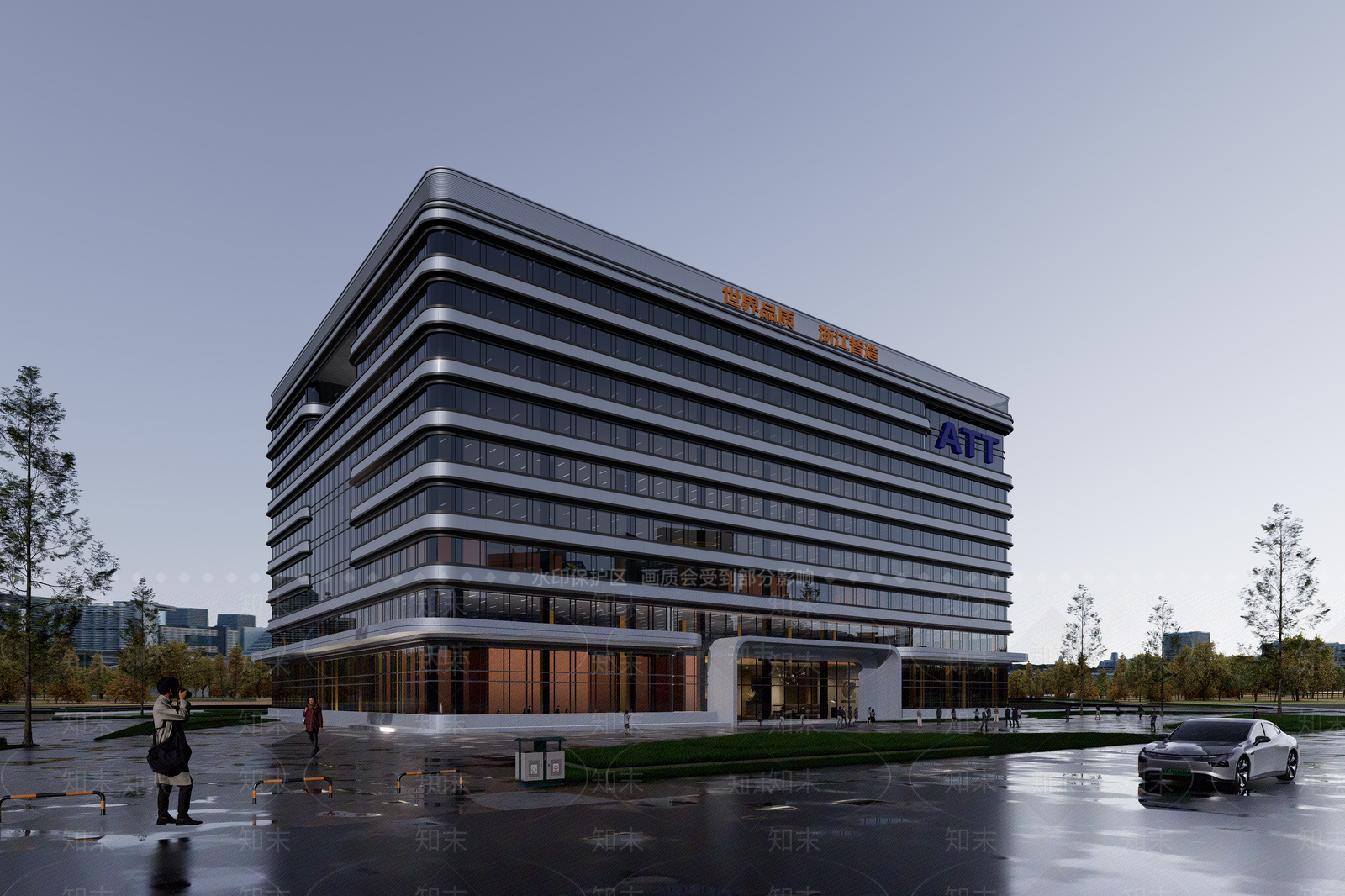 现代办公楼SU模型下载【ID:1192967958】