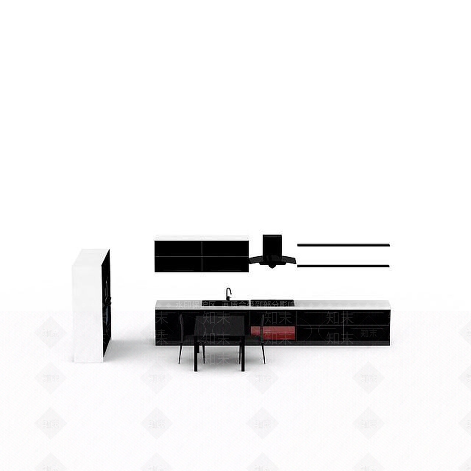 现代厨具3D模型下载【ID:1199206246】