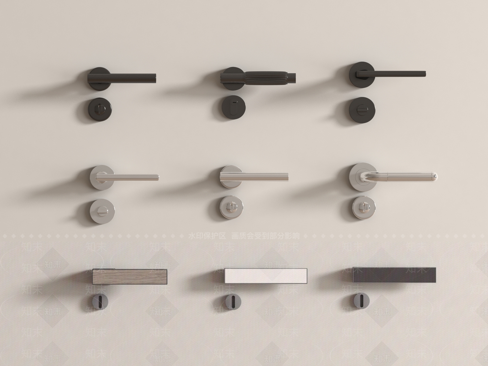 现代拉手3D模型下载【ID:1192967546】