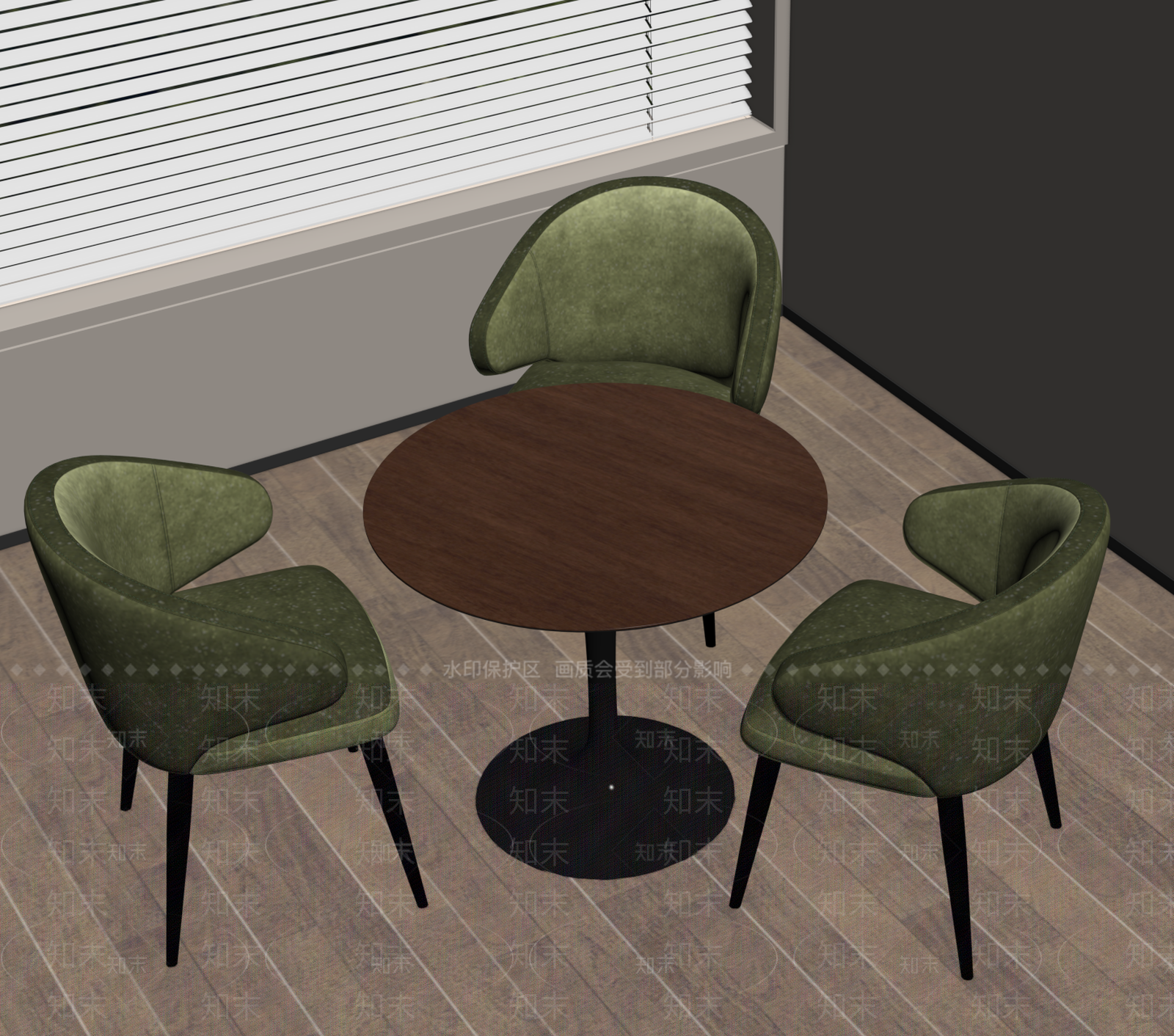 现代休闲桌椅SU模型下载【ID:1192973464】