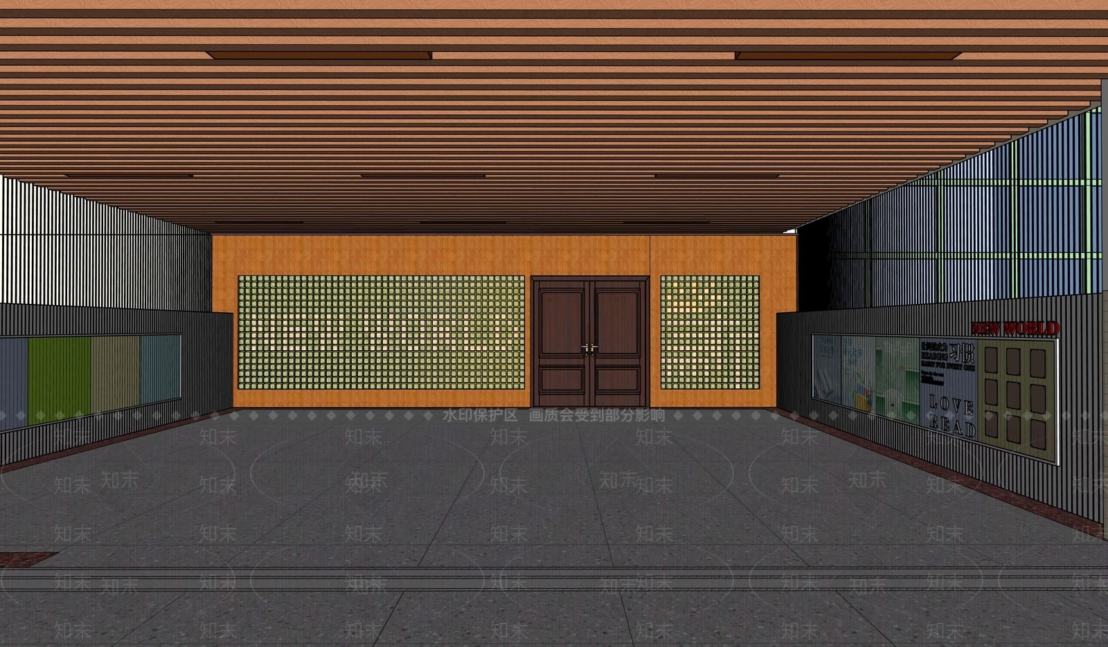 现代其他学校空间SU模型下载【ID:1192975361】