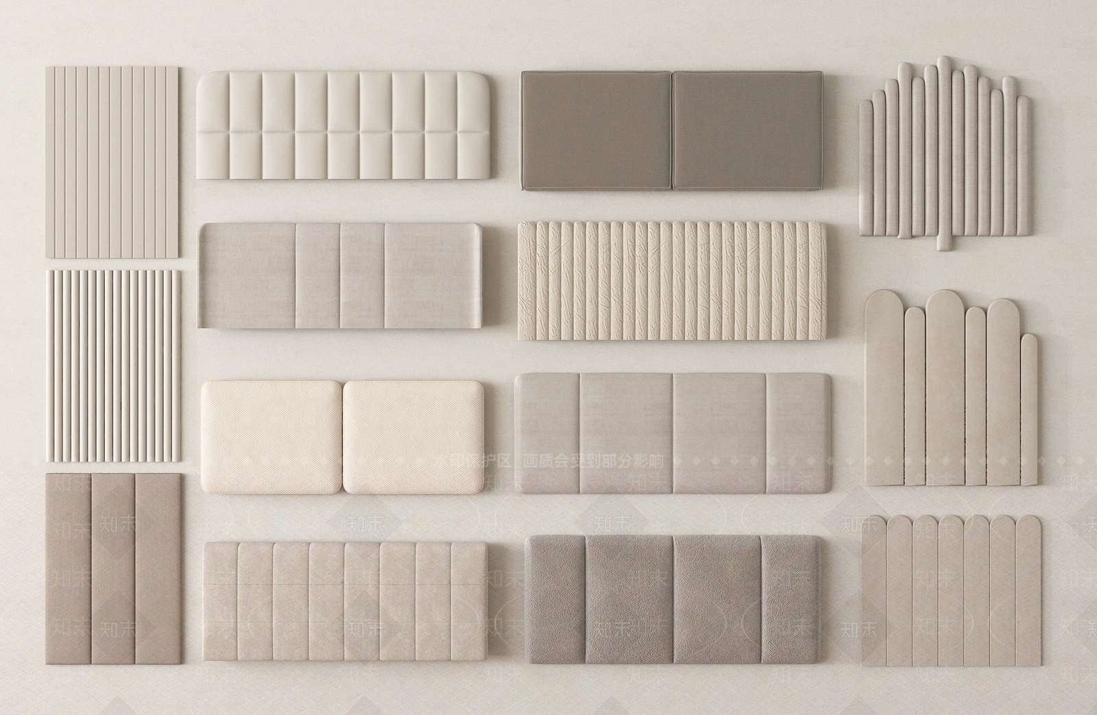 现代床品SU模型下载【ID:1192981402】