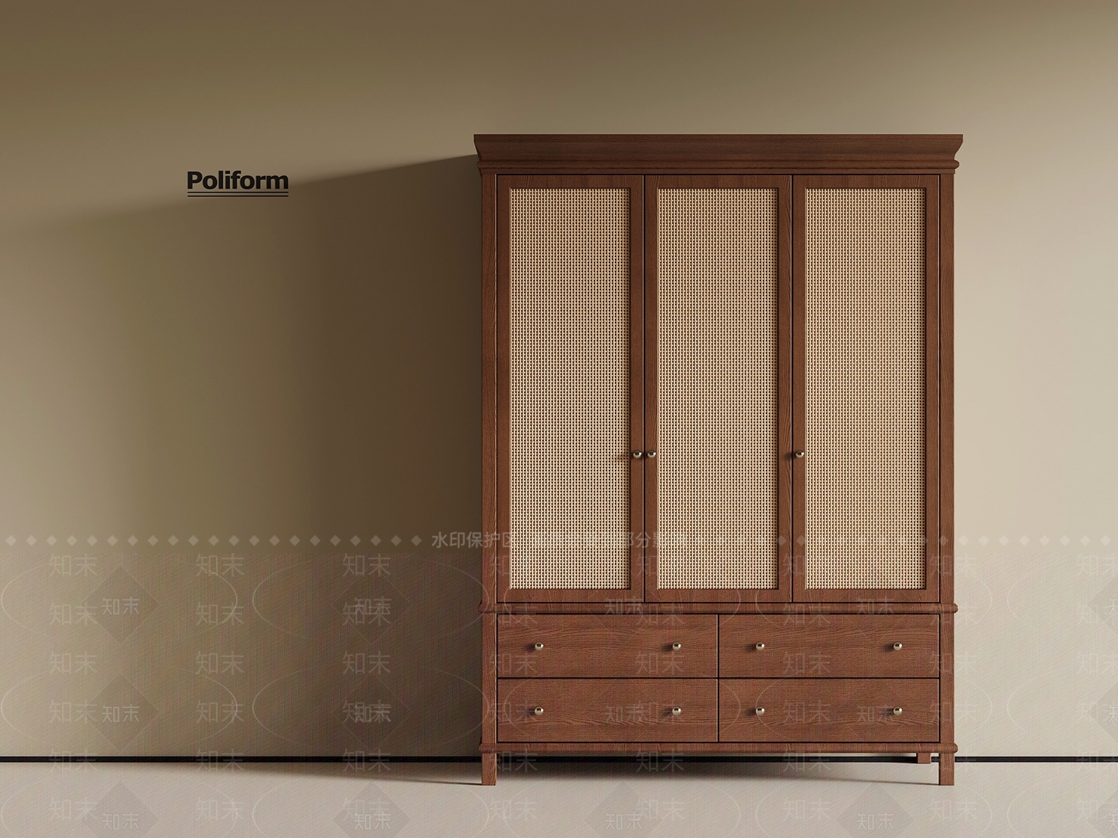 法式中古衣柜3D模型下载【ID:1192982001】