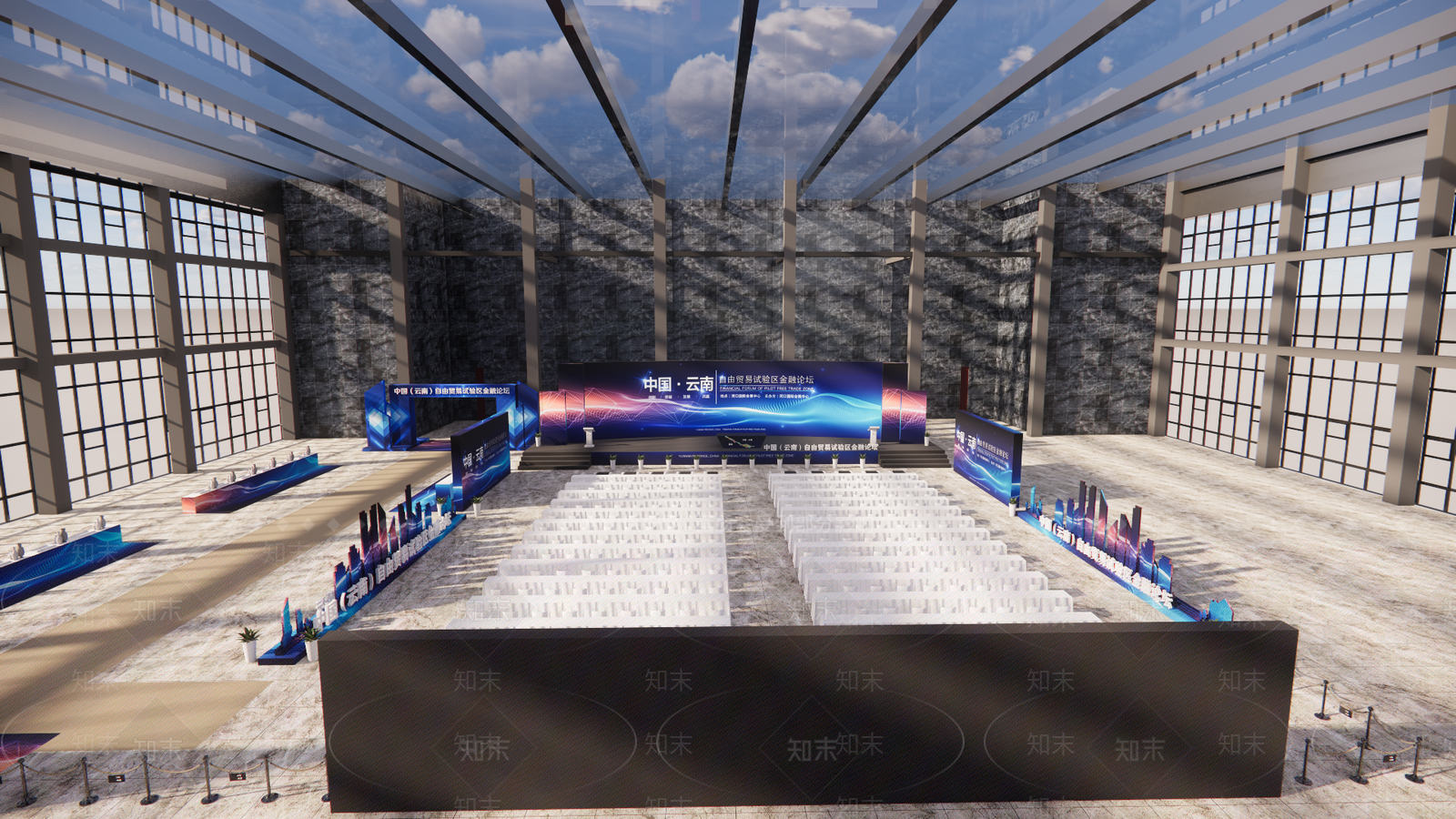 现代其他公共空间SU模型下载【ID:1193010830】
