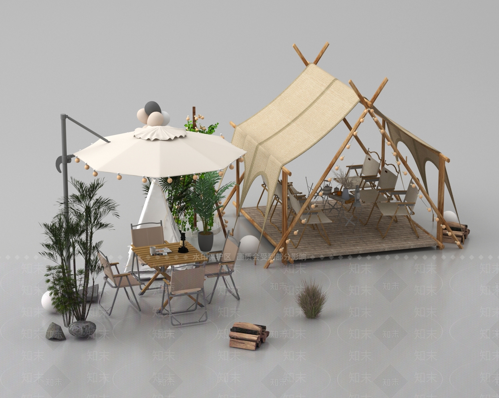 帐篷3D模型下载【ID:1192984035】