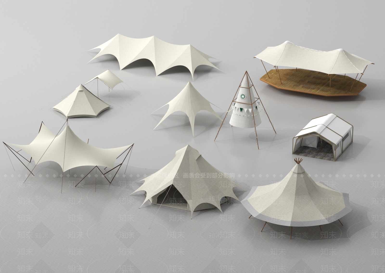 帐篷3D模型下载【ID:1192984187】