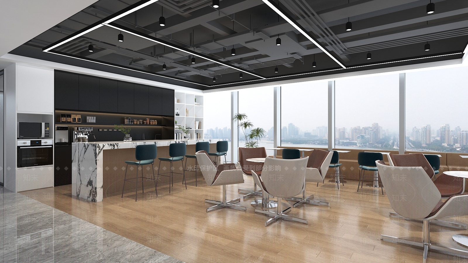 现代茶水间3D模型下载【ID:1192984856】