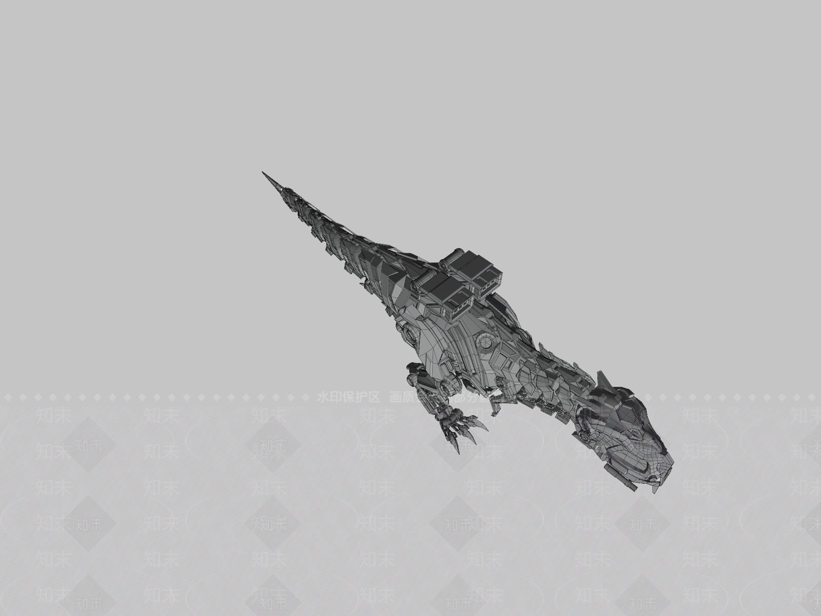 爬行类动物3D模型下载【ID:1192991902】