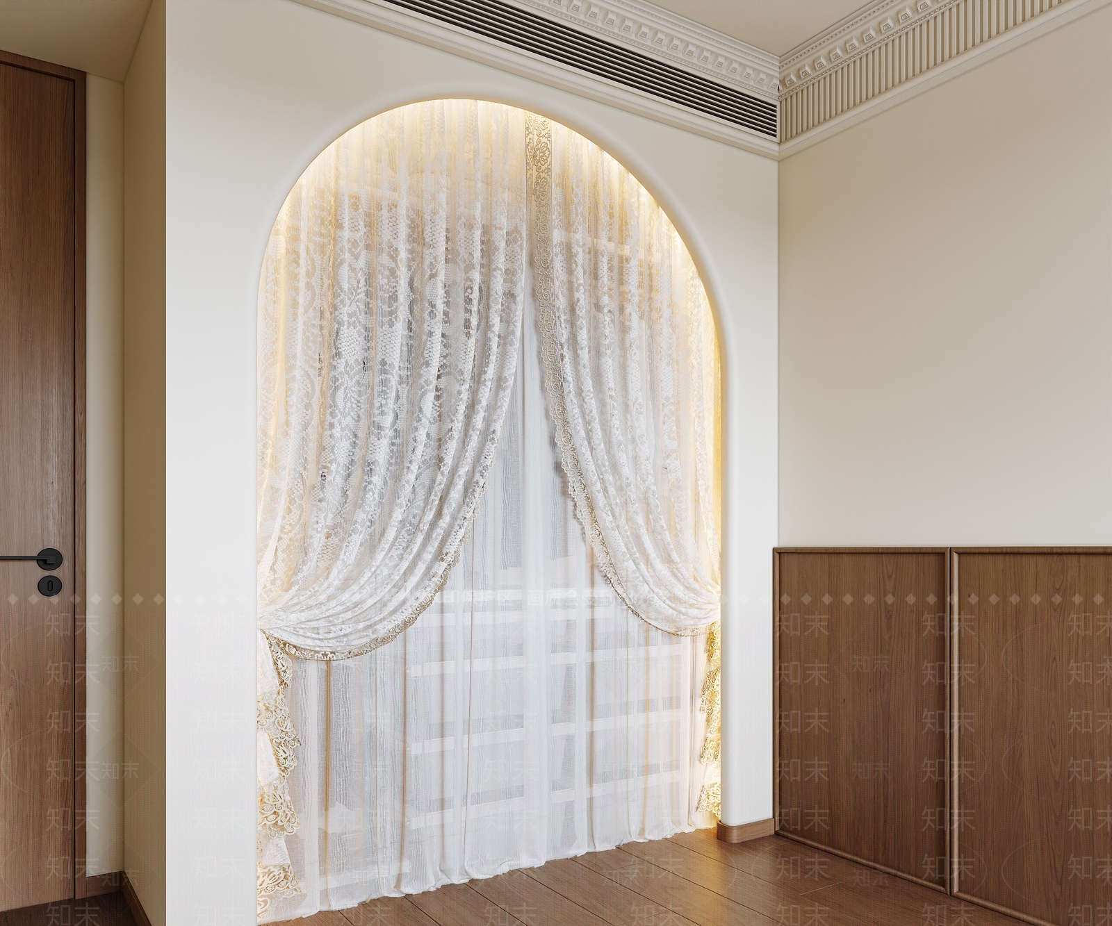 现代法式衣柜3D模型下载【ID:1192997694】