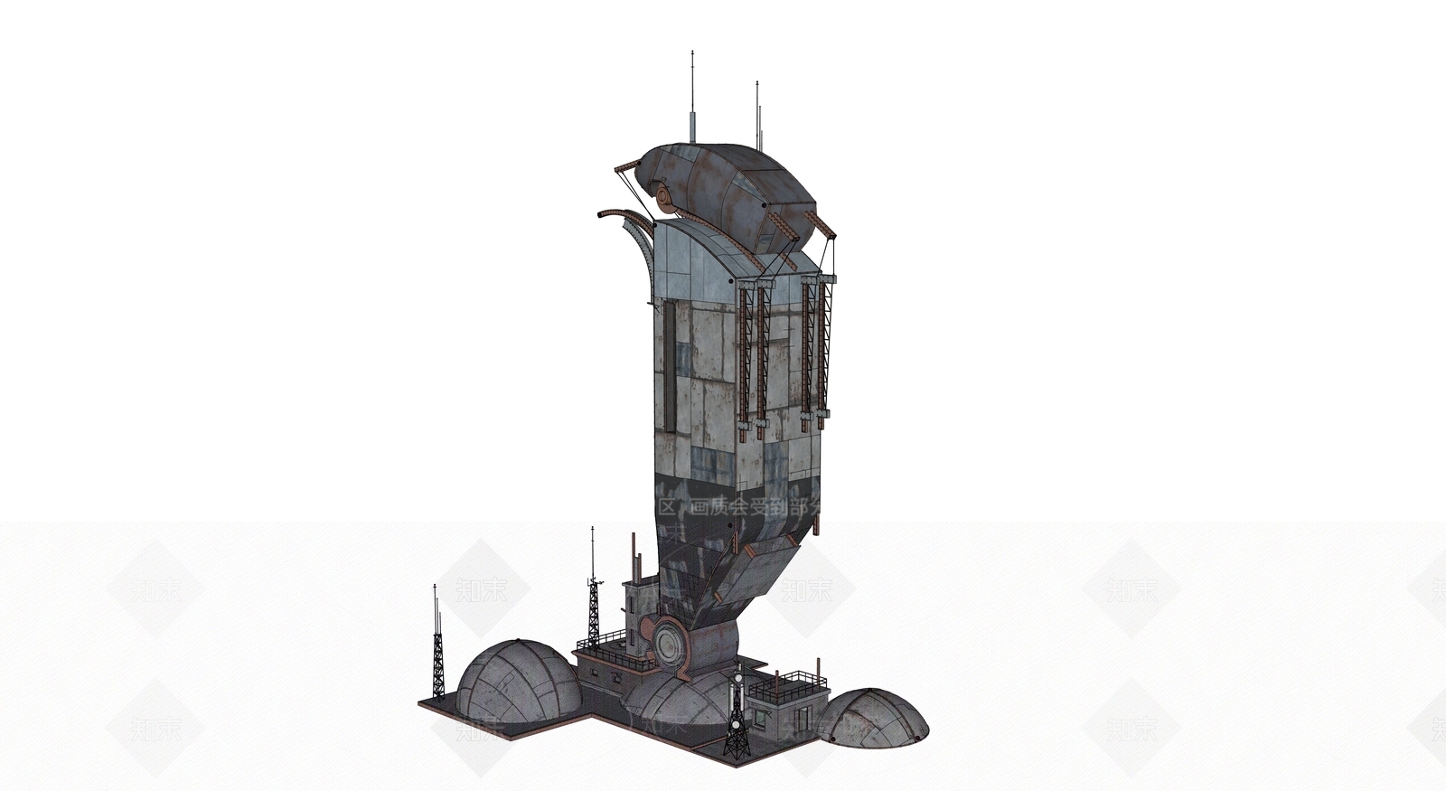 现代风格建筑SU模型下载【ID:1192998843】