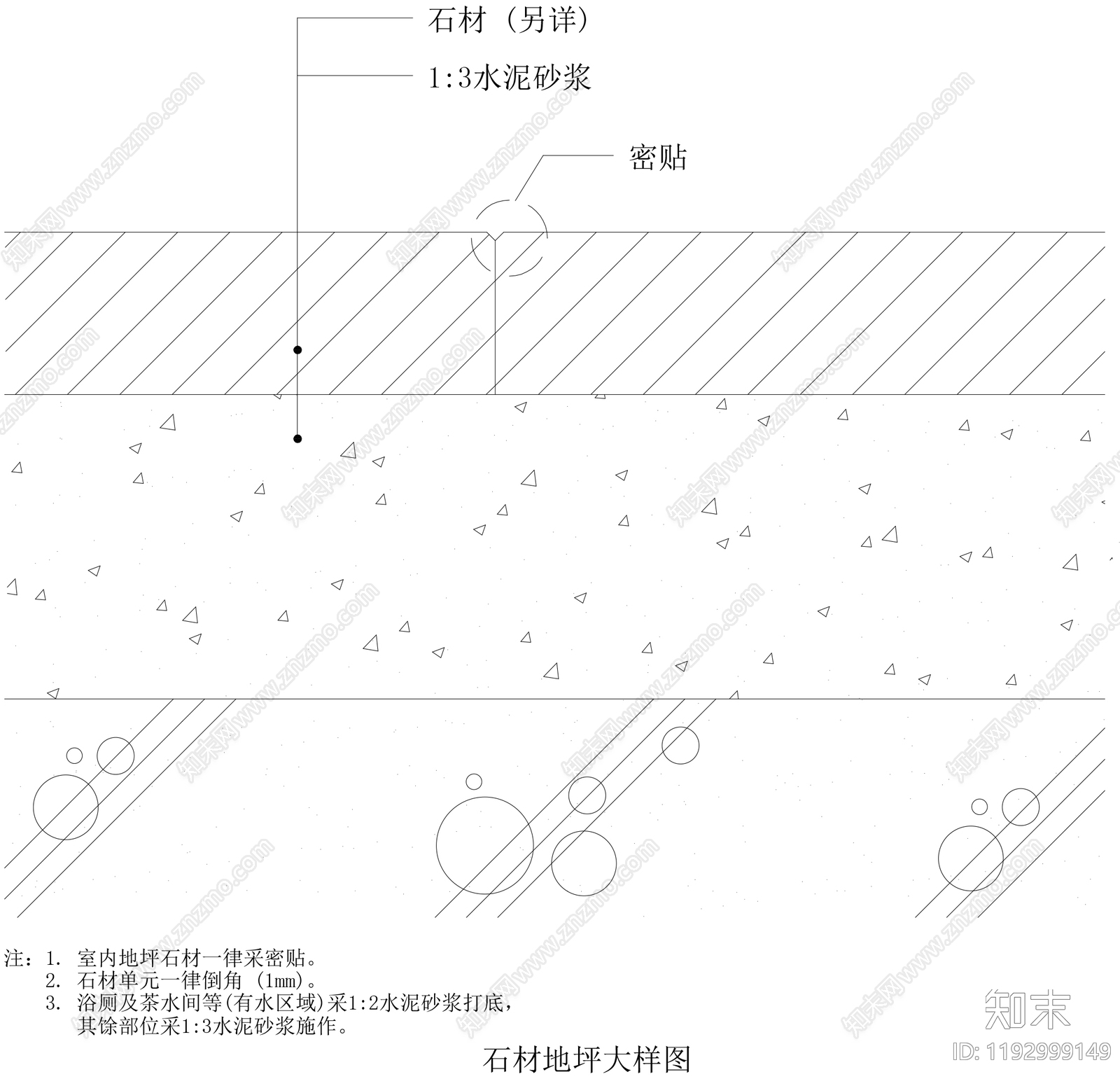 路面节点cad施工图下载【ID:1192999149】