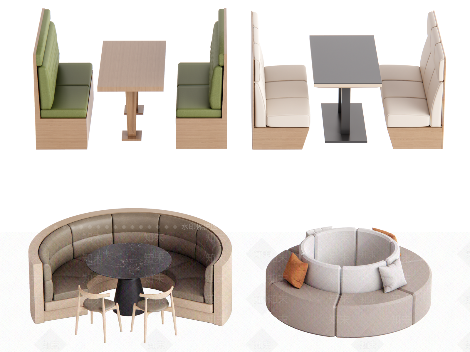 现代卡座沙发SU模型下载【ID:1193001017】