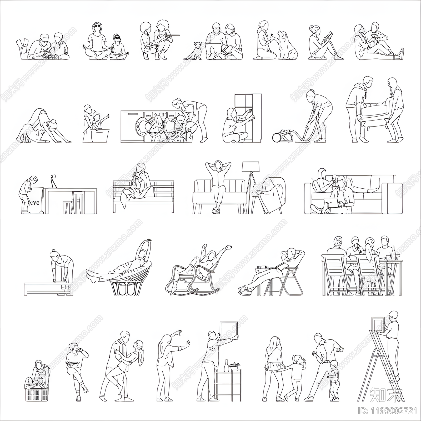 现代人物施工图下载【ID:1193002721】