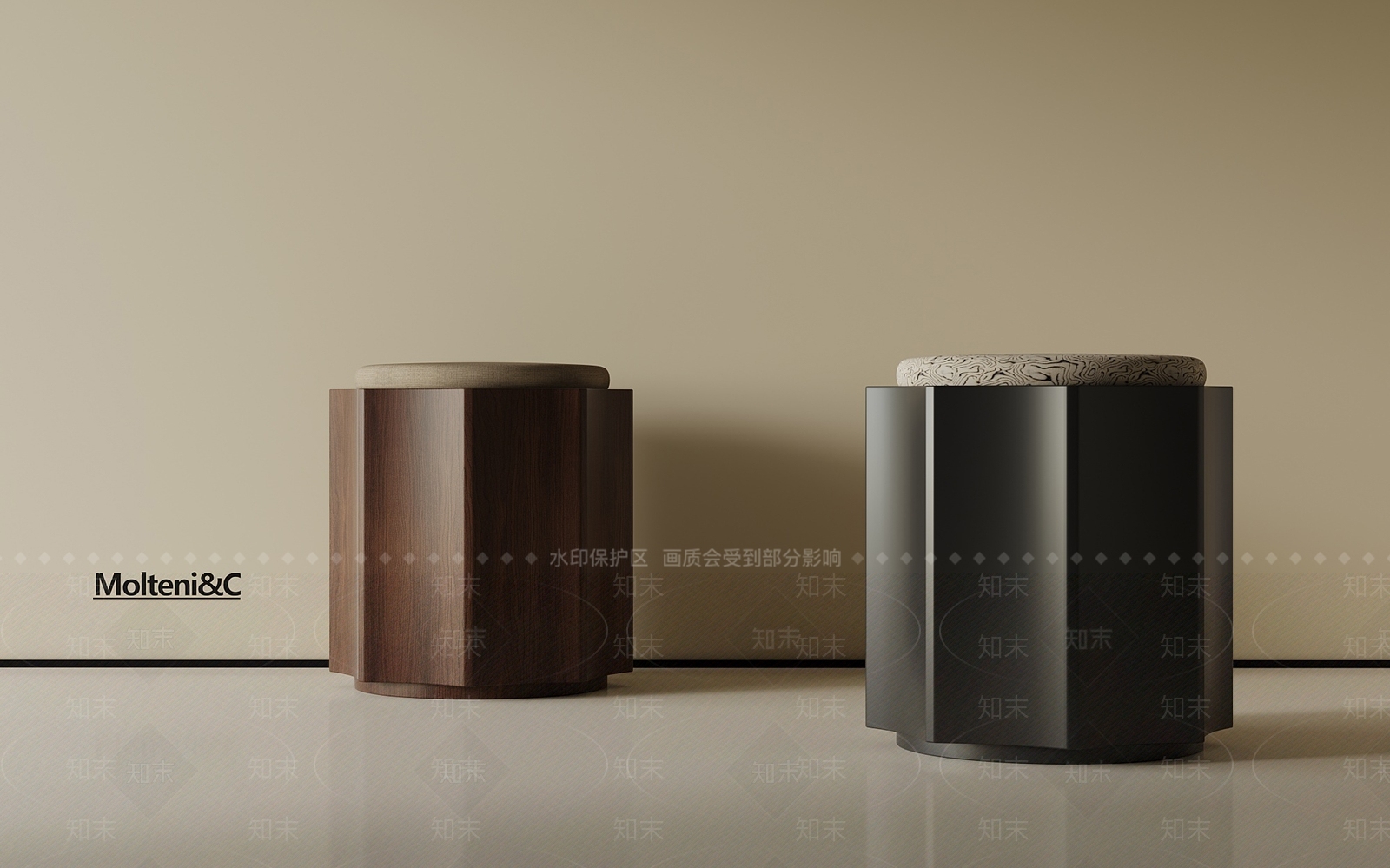 中古沙发凳3D模型下载【ID:1193004820】