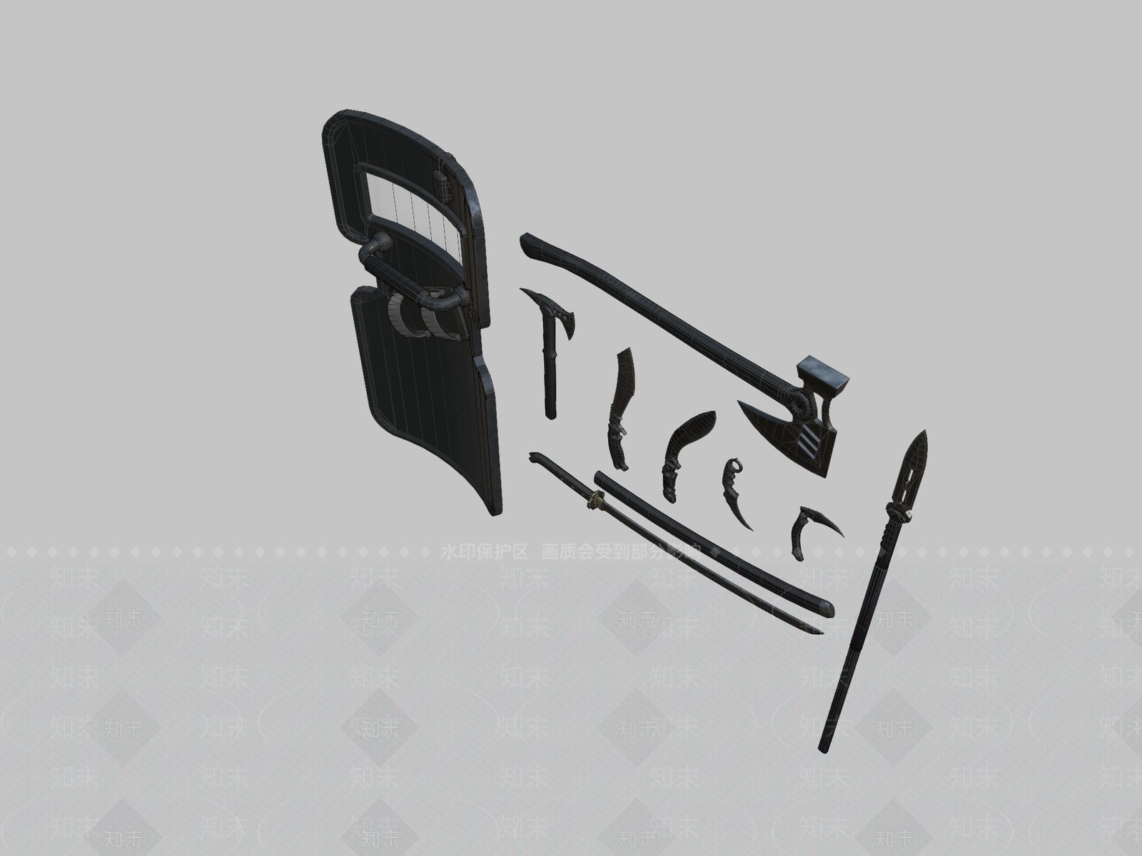 军事器材3D模型下载【ID:1193005089】