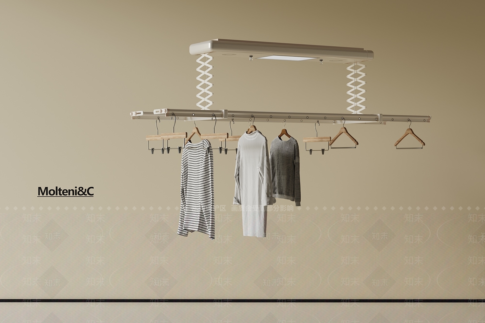 晾衣架SU模型下载【ID:1193007137】