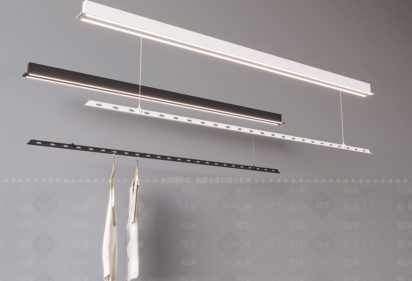 晾衣架3D模型下载【ID:1193007627】