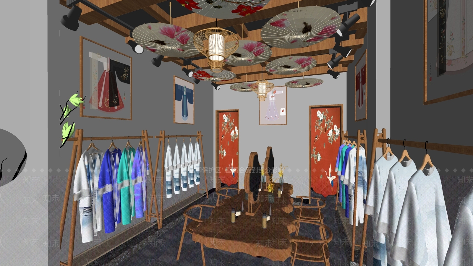 现代其他店铺SU模型下载【ID:1193009780】