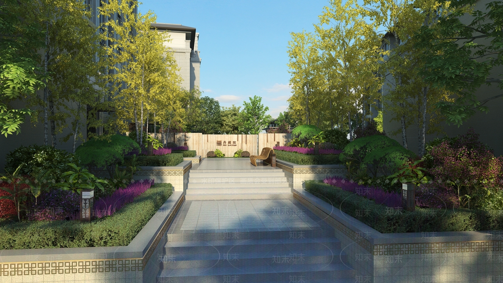 现代住宅景观3D模型下载【ID:1193011140】