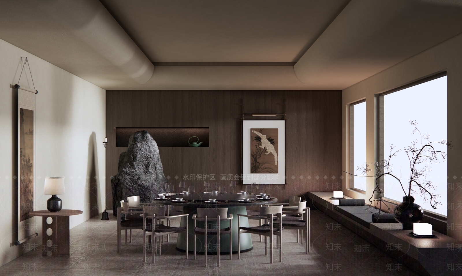 现代中古包厢SU模型下载【ID:1193011639】