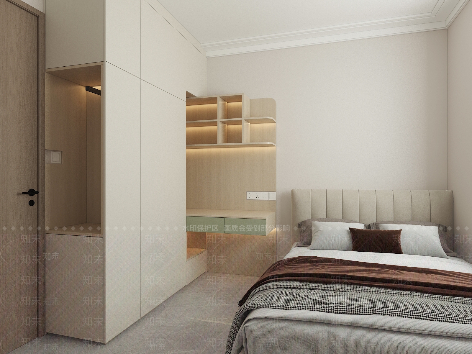 现代衣柜3D模型下载【ID:1193011754】