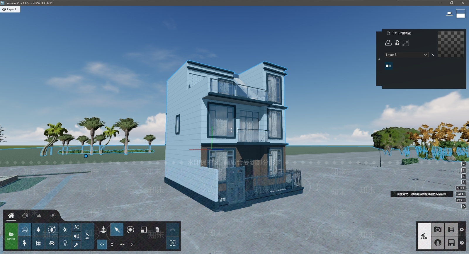 现代多层住宅SU模型下载【ID:1193011939】