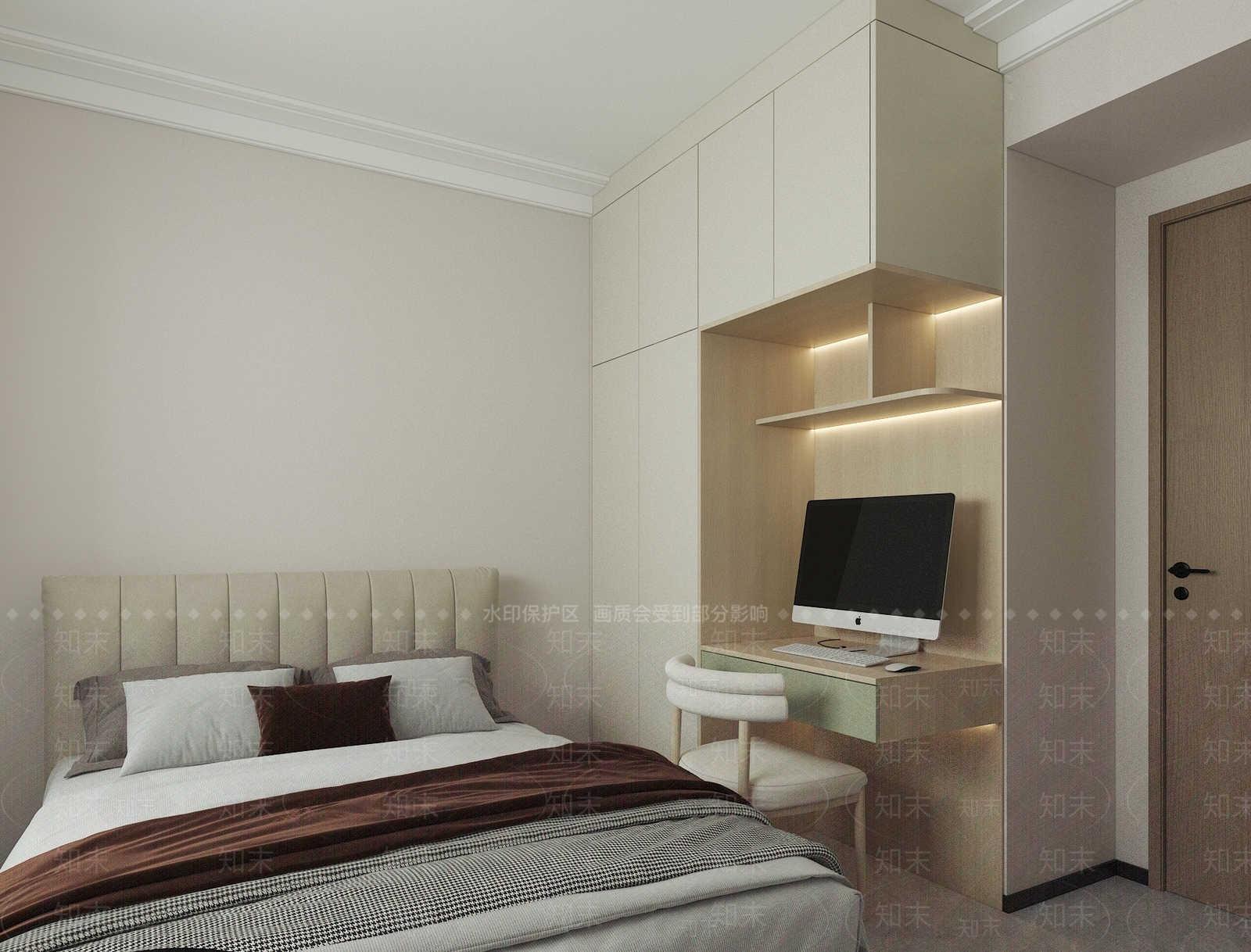现代衣柜3D模型下载【ID:1193012144】