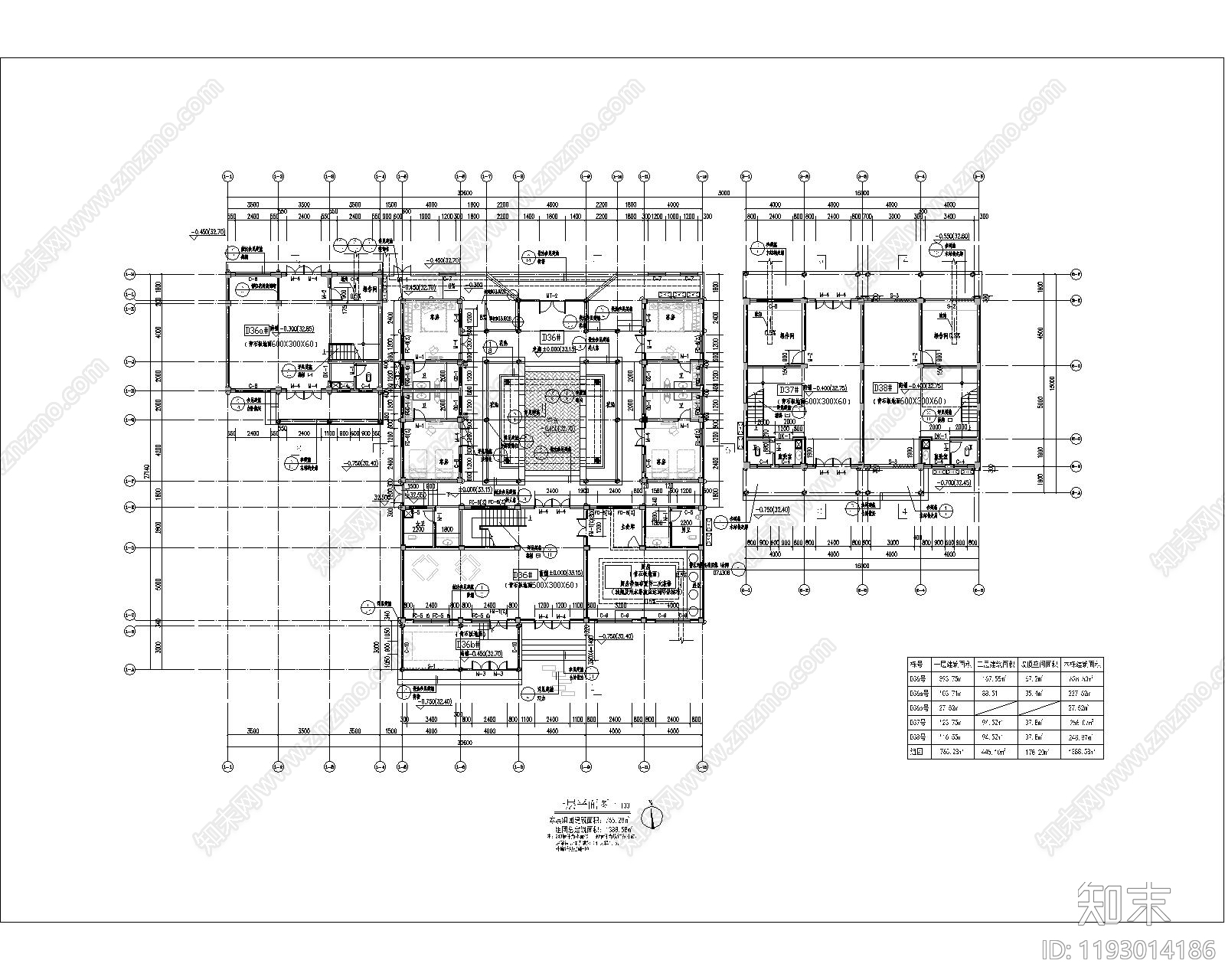 其他古建筑cad施工图下载【ID:1193014186】