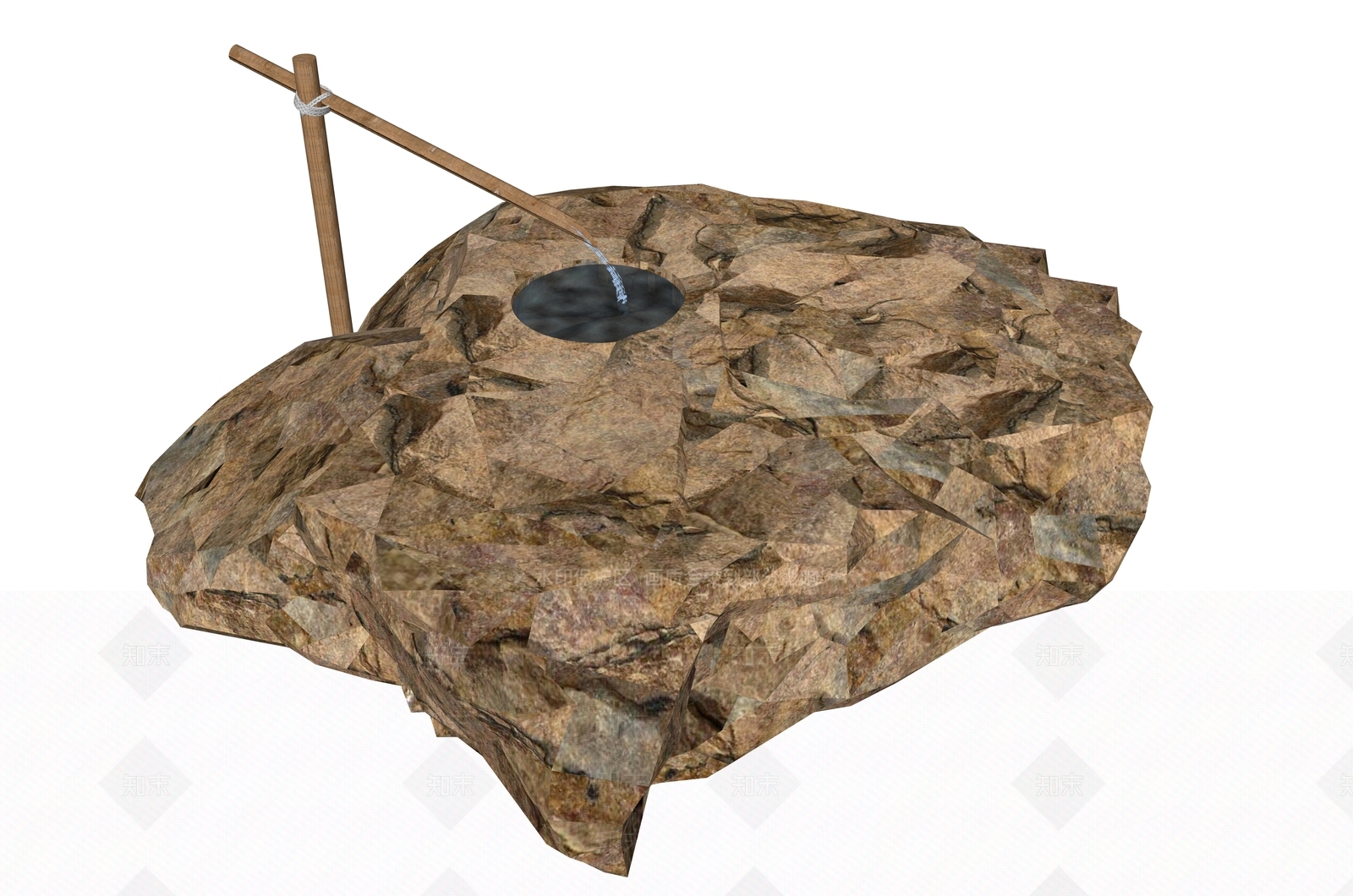 日式水景SU模型下载【ID:1193014424】