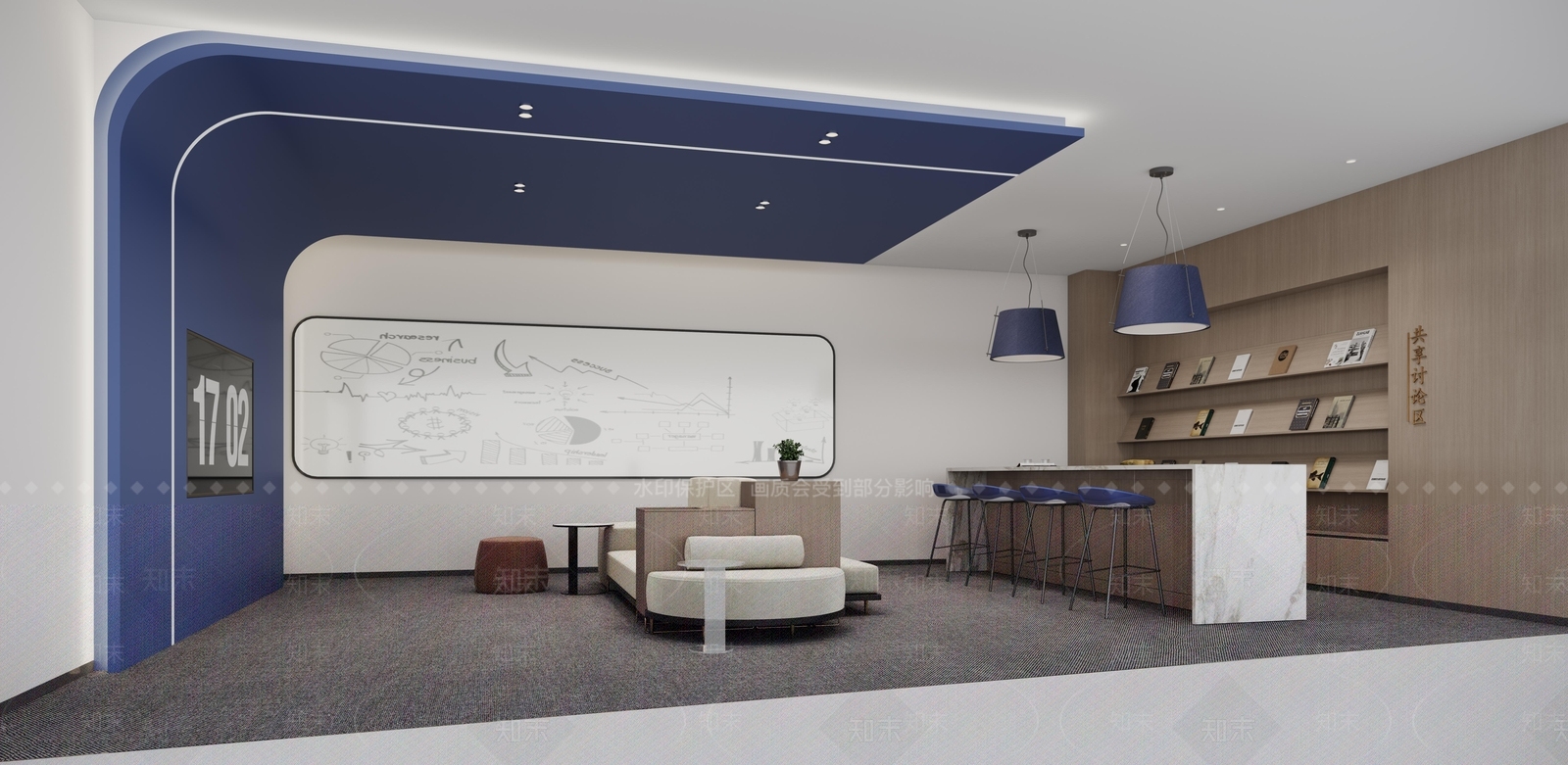 现代简约茶水间3D模型下载【ID:1193019685】