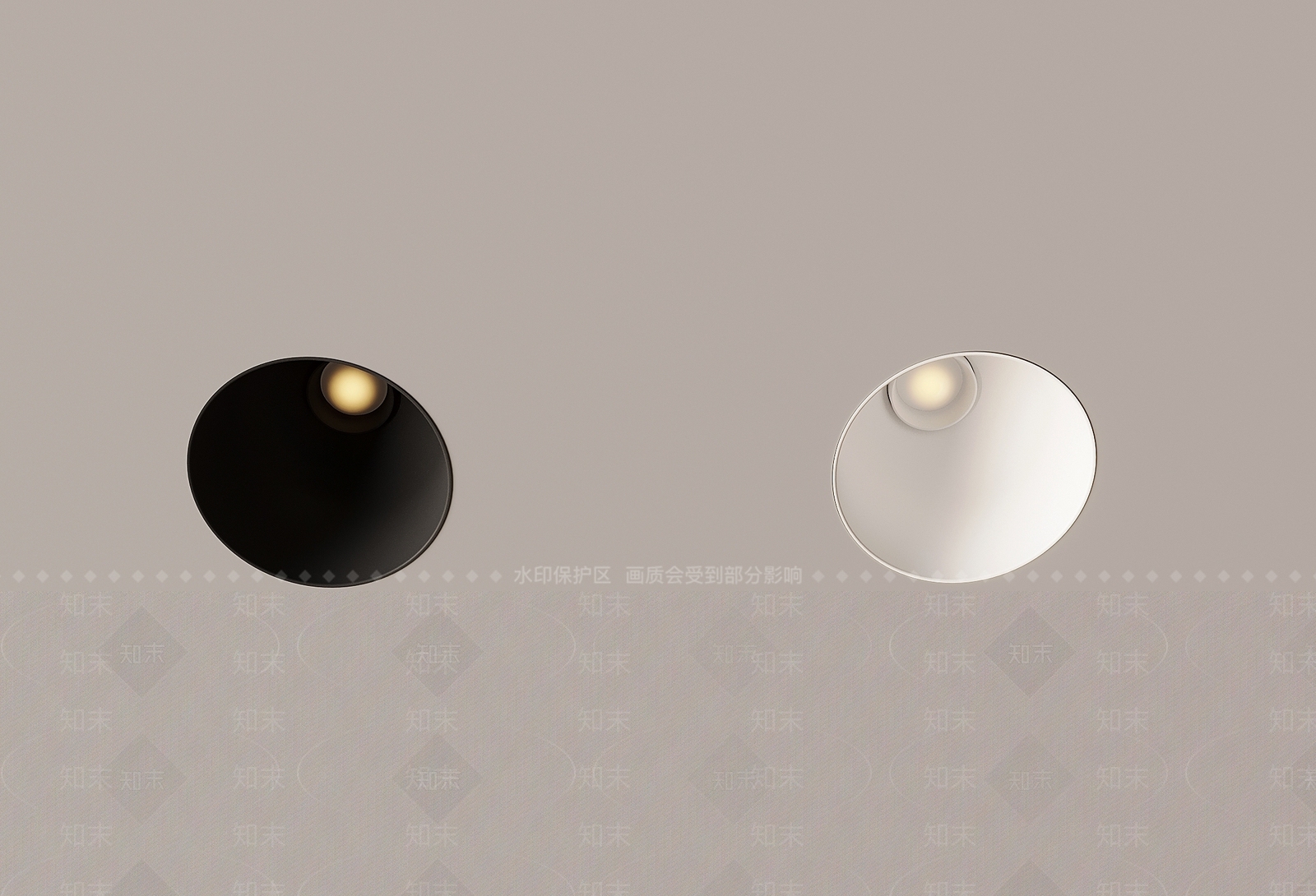 现代筒灯射灯SU模型下载【ID:1193019674】