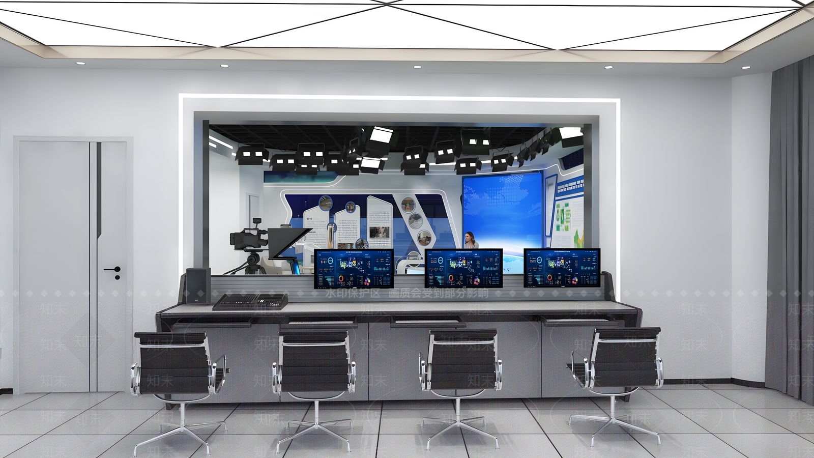 现代科技展厅3D模型下载【ID:1215119510】