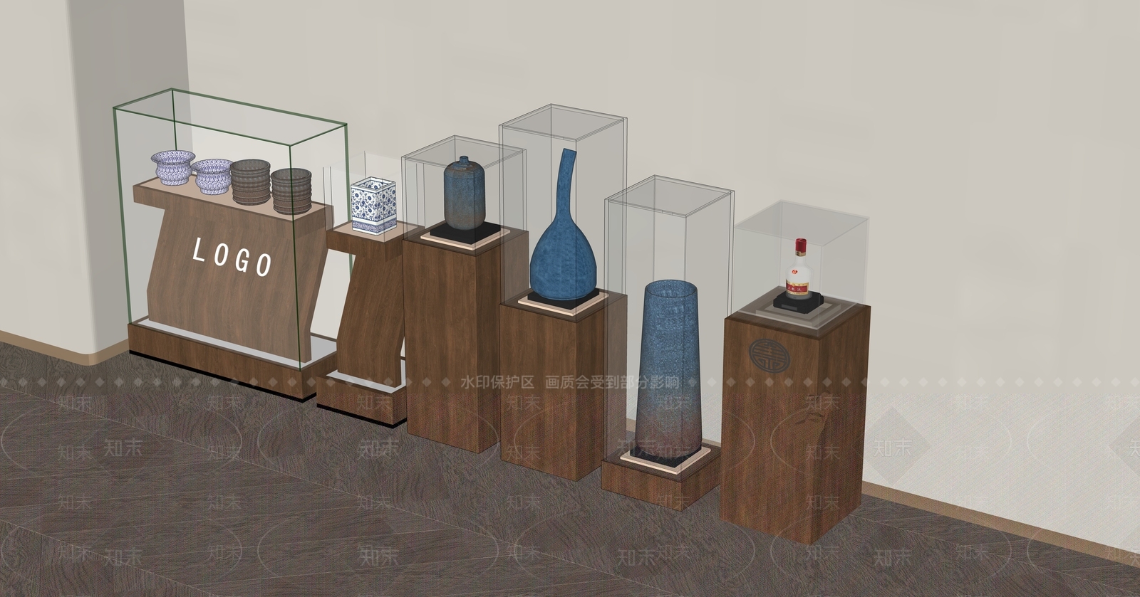 展示台SU模型下载【ID:1193022520】