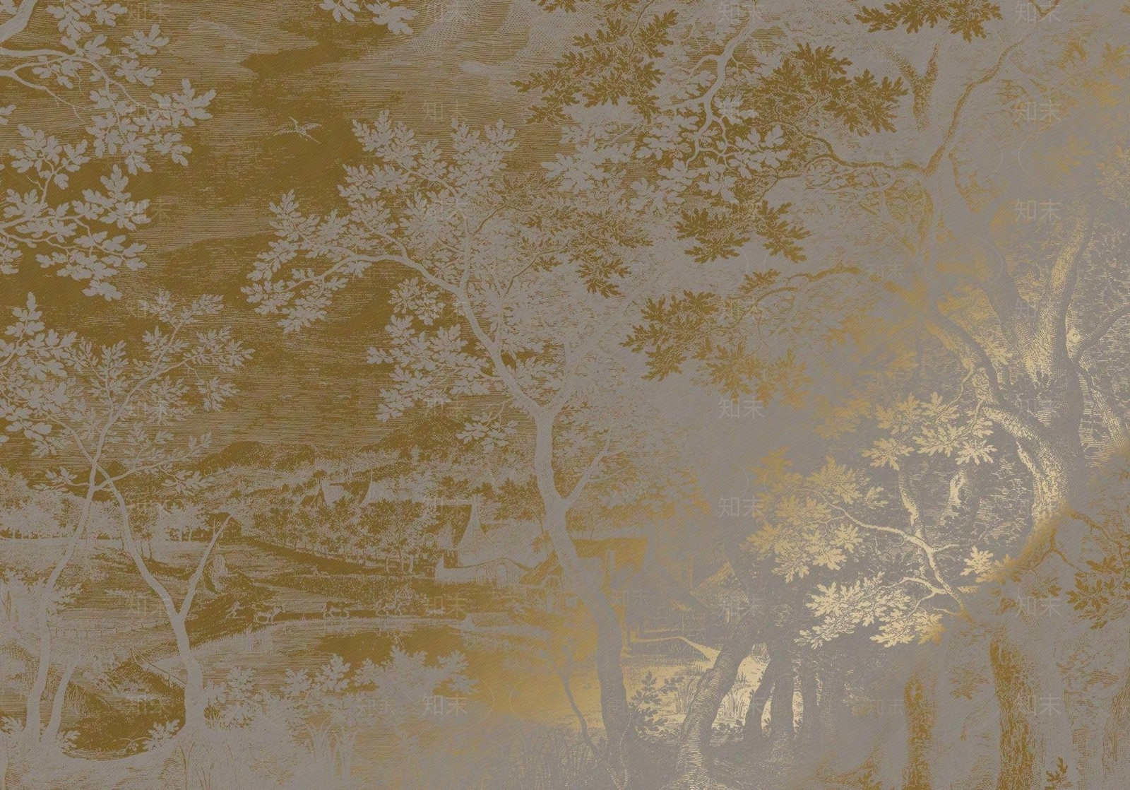 现代新中式花纹壁纸贴图下载【ID:1193025887】