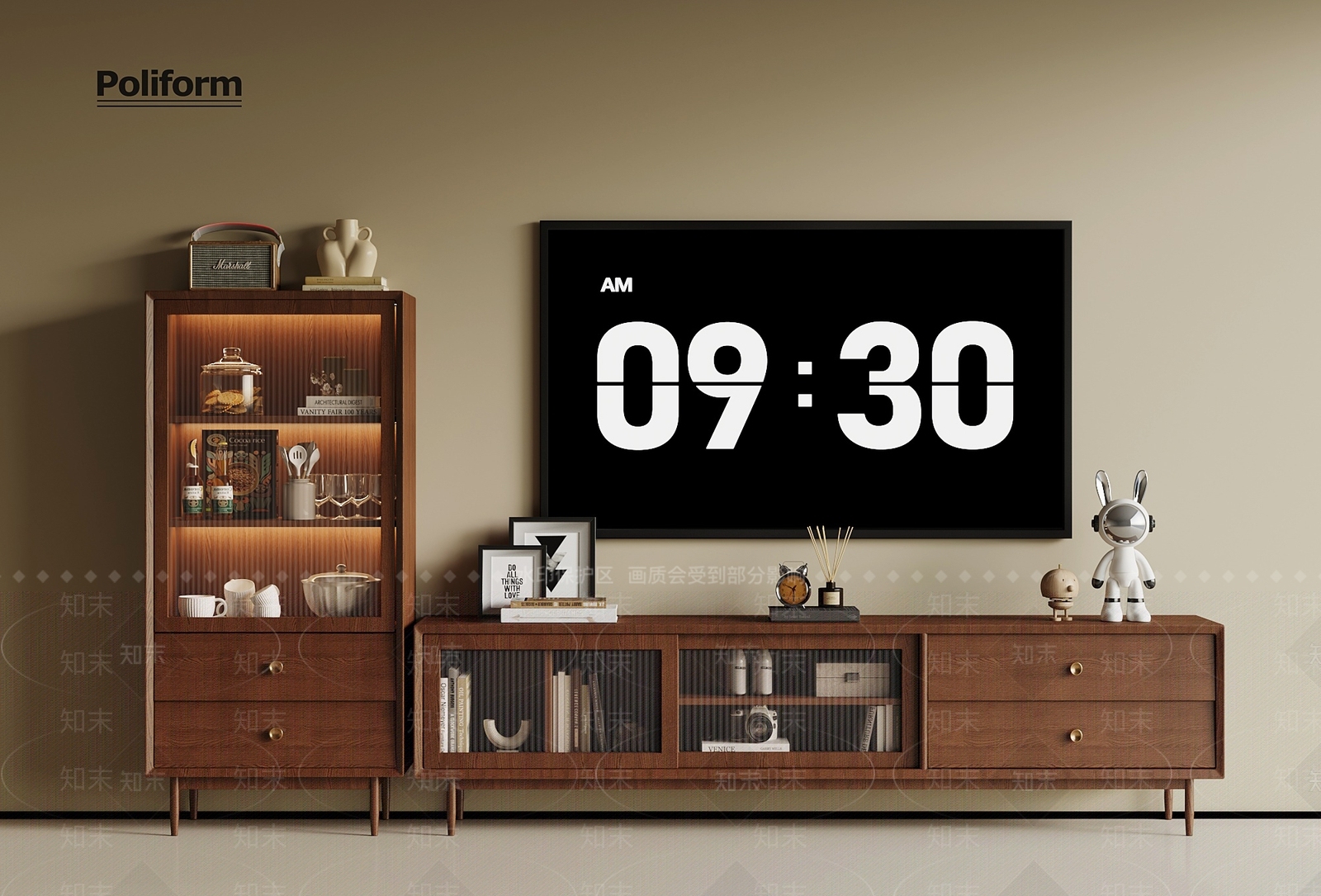 法式中古电视柜3D模型下载【ID:1193024721】