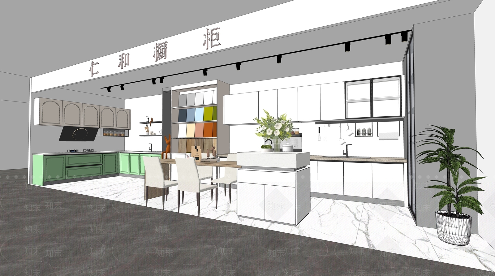 现代其他店铺SU模型下载【ID:1193026286】