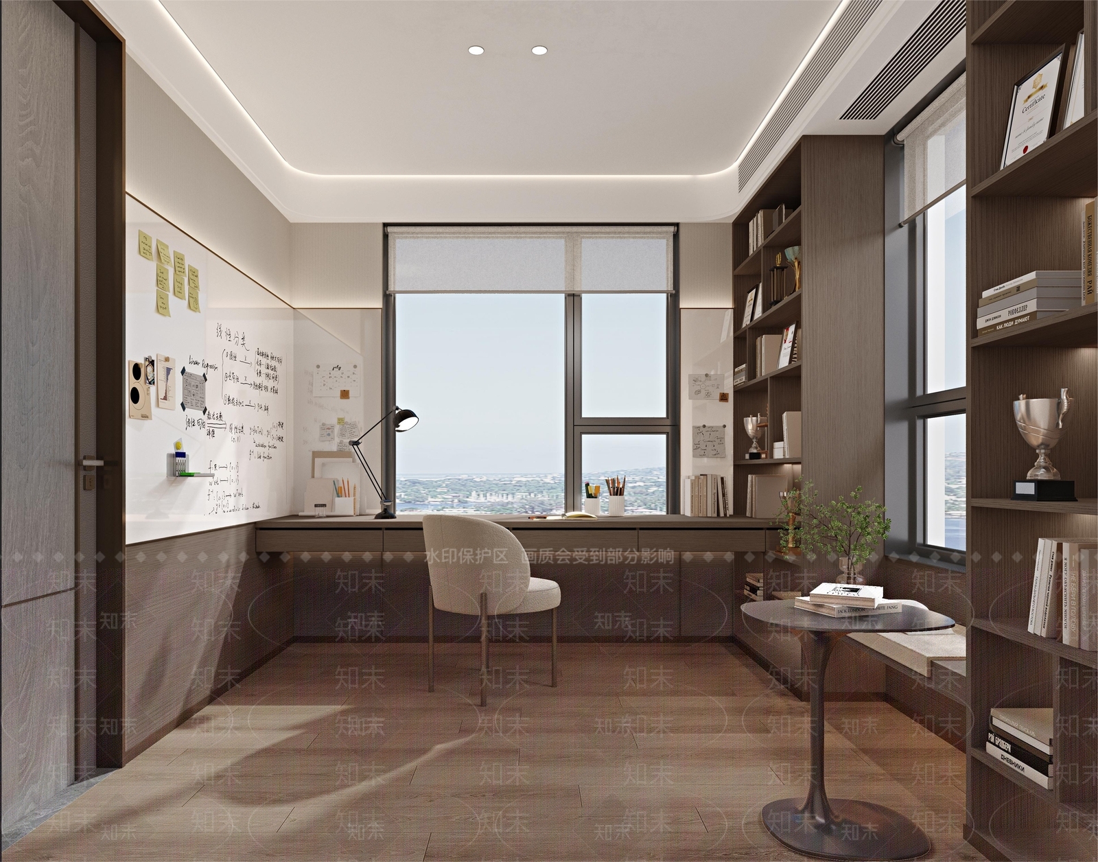现代书房3D模型下载【ID:1193026348】