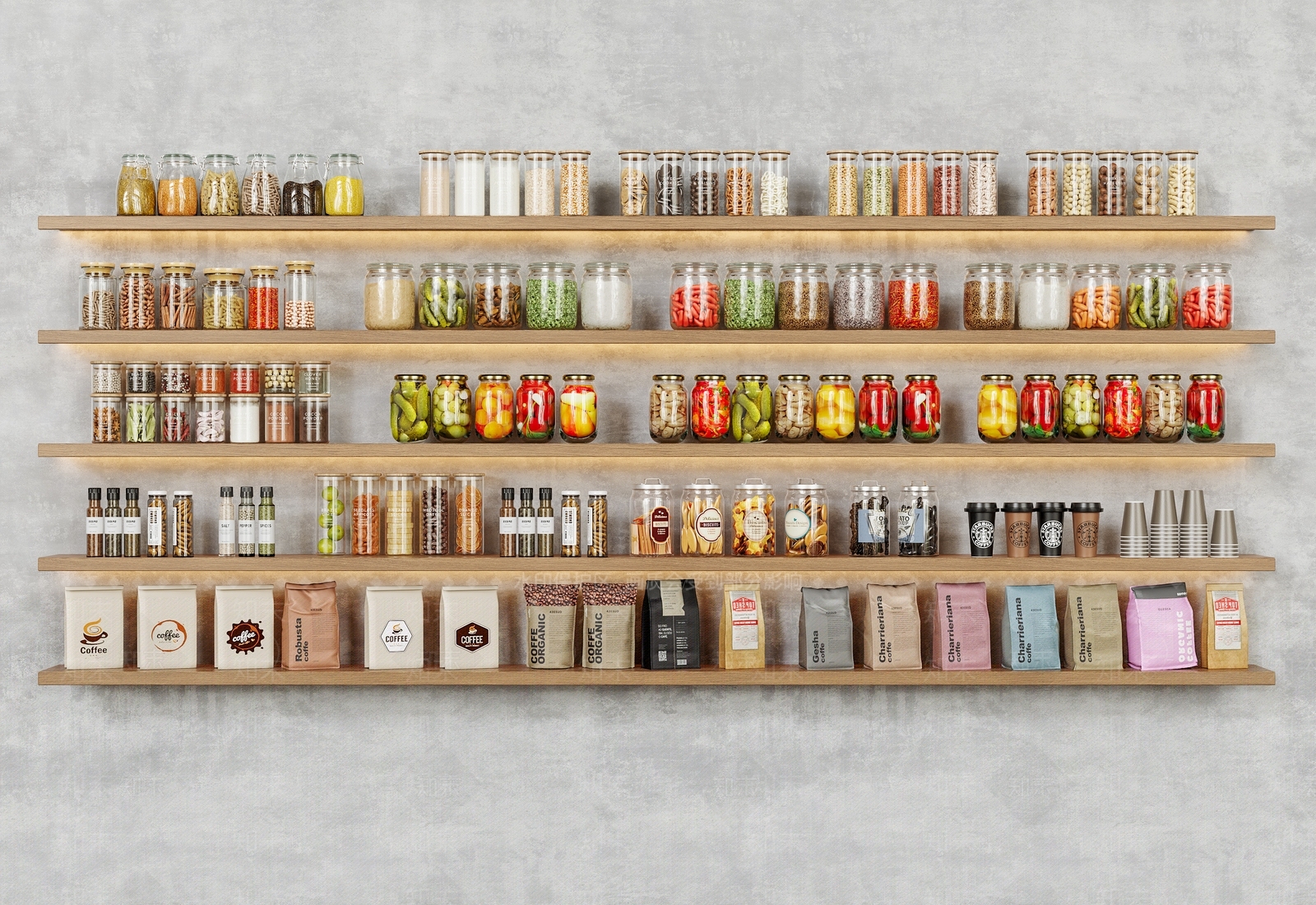 酒水食物3D模型下载【ID:1193028366】