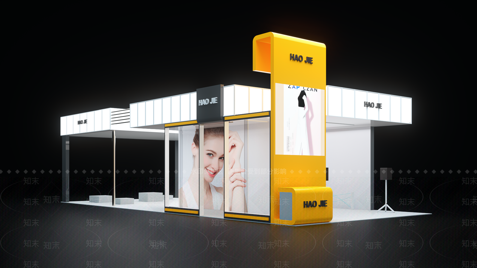 现代简约服装展厅3D模型下载【ID:1193028498】