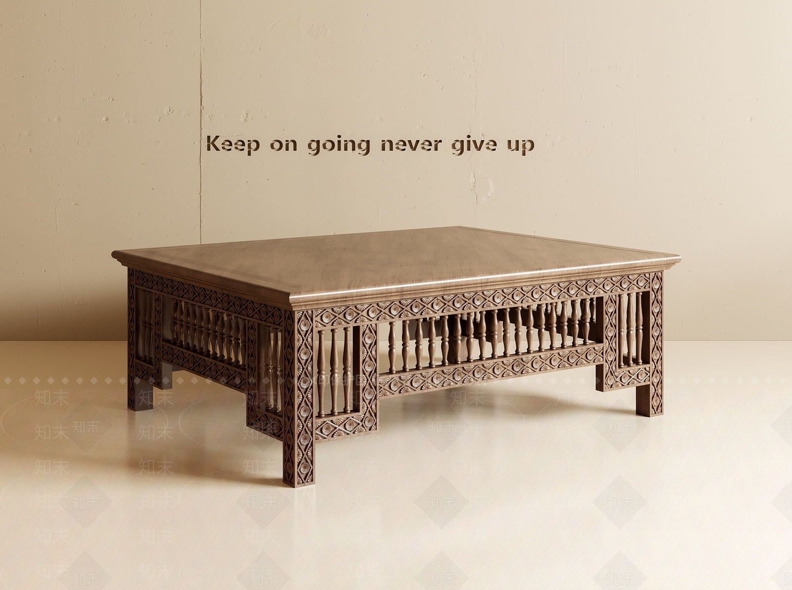 法式复古茶几3D模型下载【ID:1193029843】