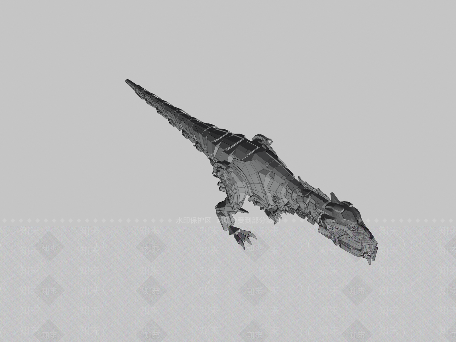 爬行类动物3D模型下载【ID:1193031160】