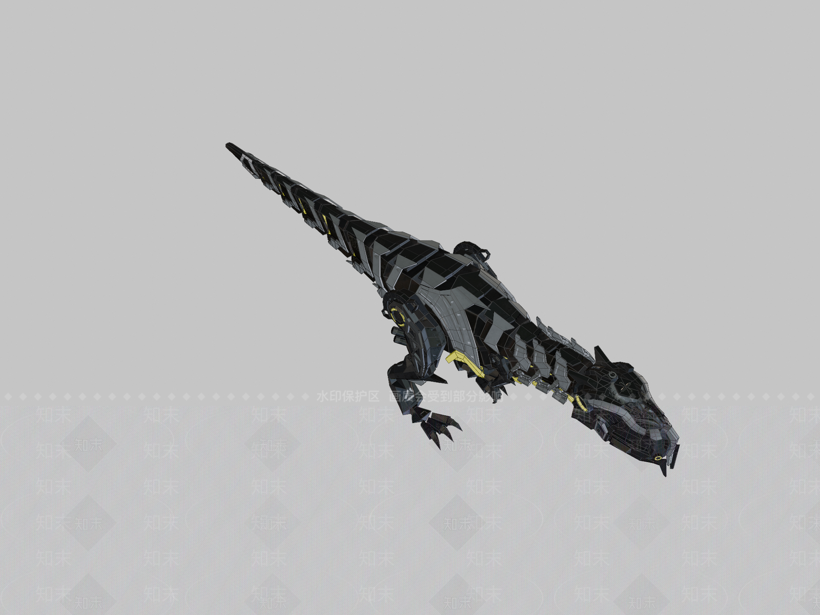爬行类动物3D模型下载【ID:1193031160】