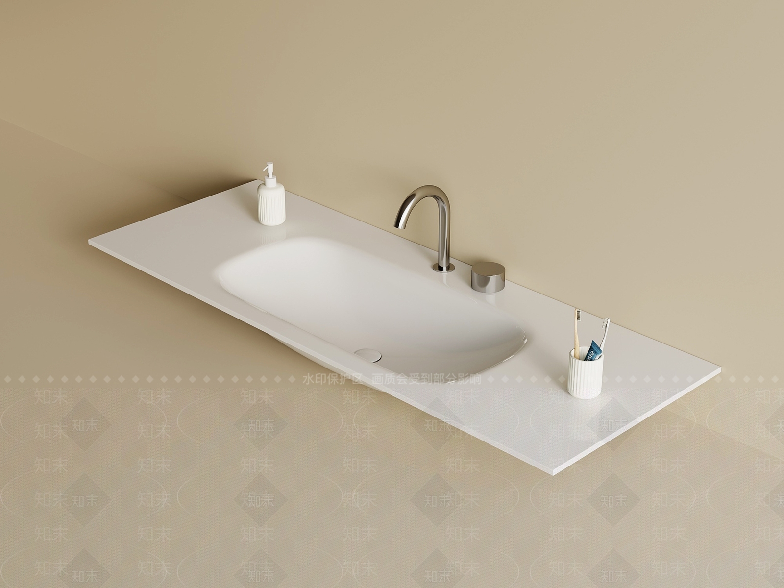 洗手台3D模型下载【ID:1193034417】