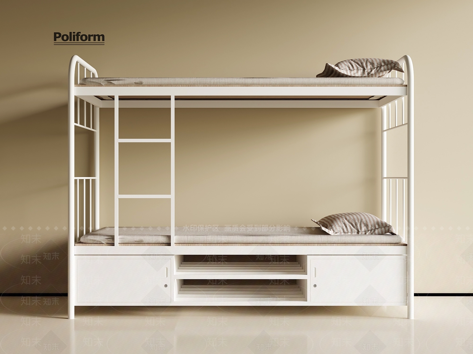 现代上下床3D模型下载【ID:1193035453】