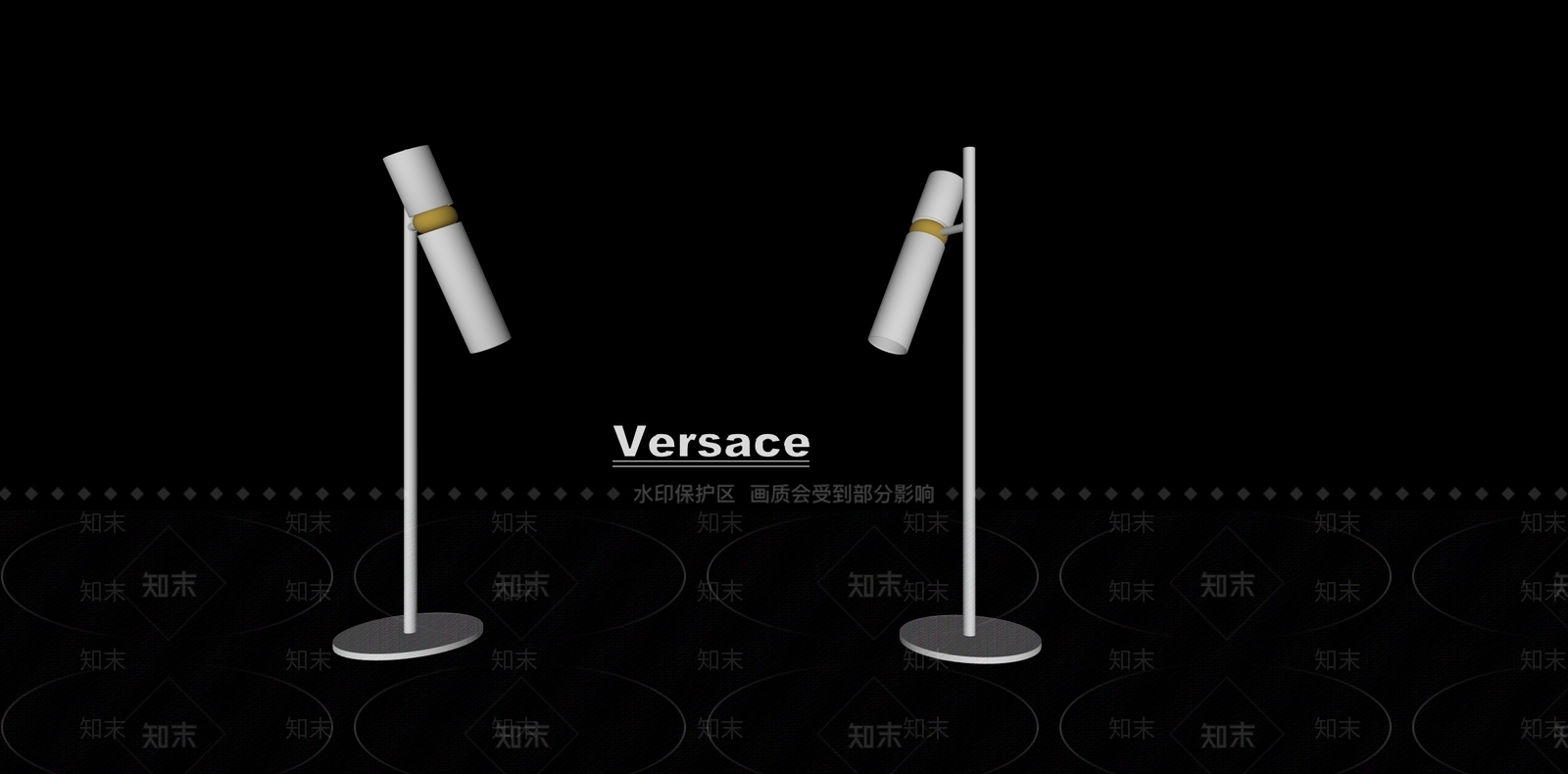 现代极简台灯SU模型下载【ID:1193043390】