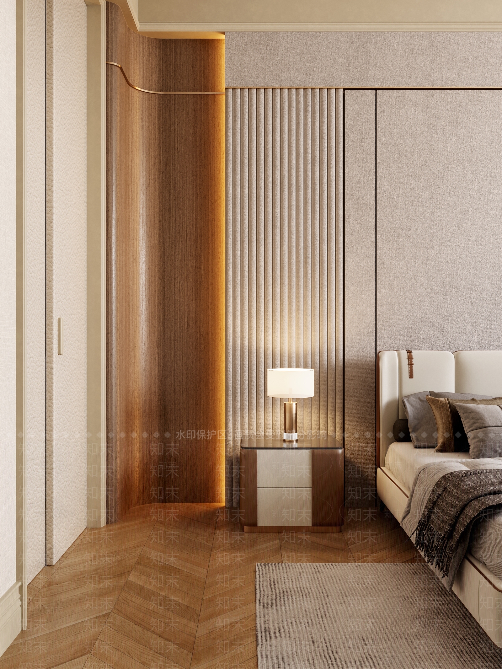 现代酒店客房3D模型下载【ID:1215119852】