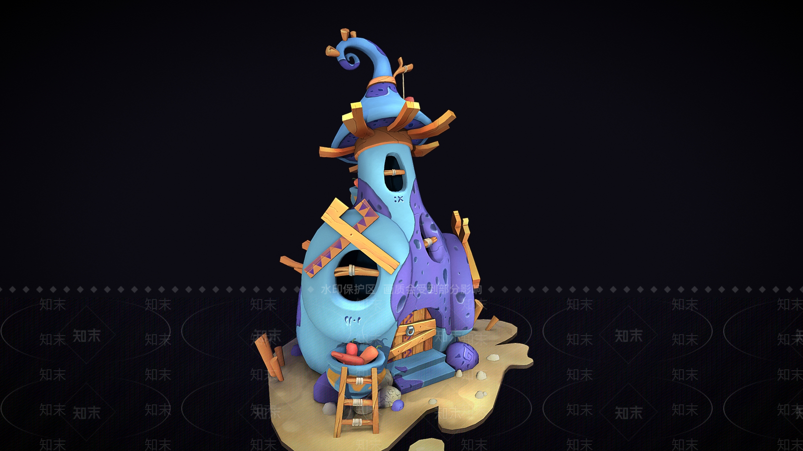 现代艺术风格建筑3D模型下载【ID:1193050960】