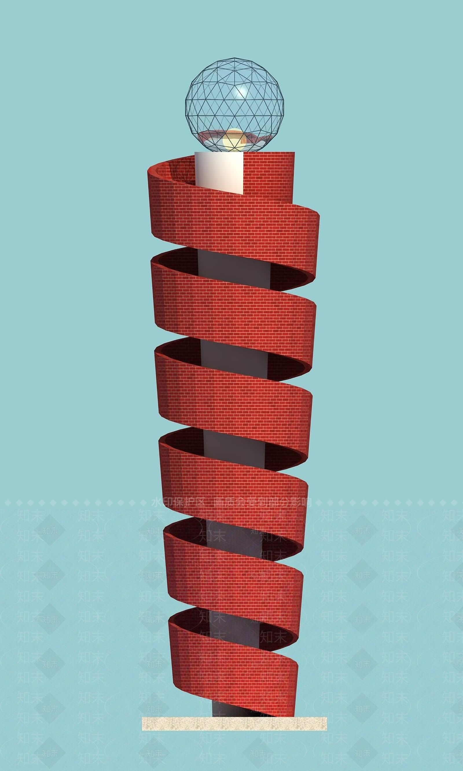 现代灯塔3D模型下载【ID:1193053054】